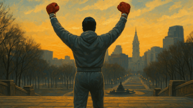 Rocky Balboa, Sylvester Stallone, cine motivacional, historia del cine, Hollywood, Rambo, Creed, películas icónicas, boxeo, cultura pop, liderazgo empresarial