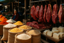FAO, precios de alimentos, índice de la FAO, comercio internacional, mercados agrícolas, precios de cereales, lácteos, azúcar, carne, aceites vegetales