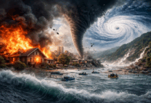 desastres naturales, seguros, Swiss Re, riesgos climáticos, tormentas severas, incendios forestales, huracanes, inundaciones, empresas y riesgo, gestión de riesgos